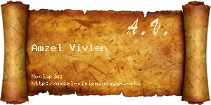 Amzel Vivien névjegykártya
