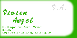 vivien amzel business card